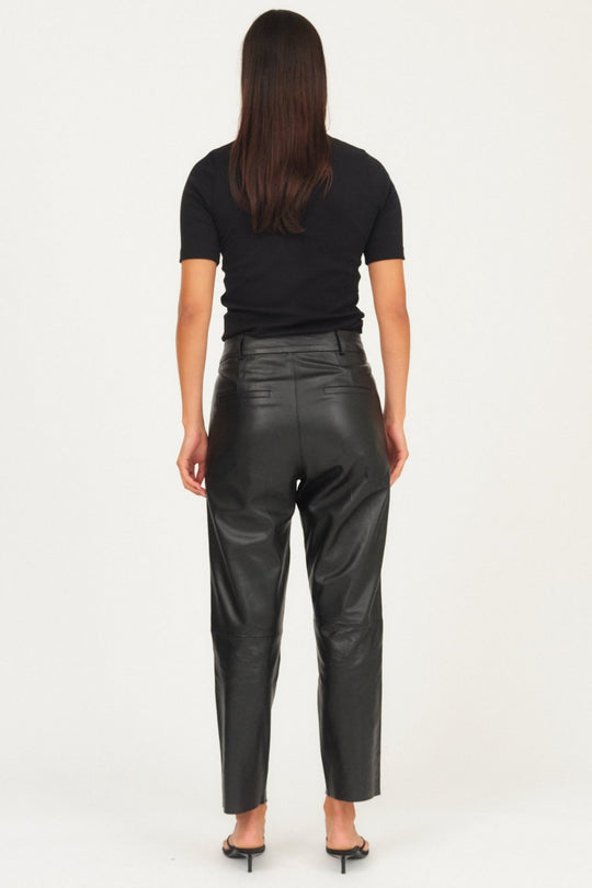 Læderbukser | IVY Copenhagen Ali Kylie Leather Pant, black