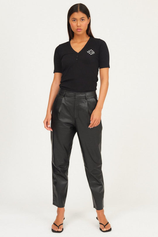 Læderbukser | IVY Copenhagen Ali Kylie Leather Pant, black