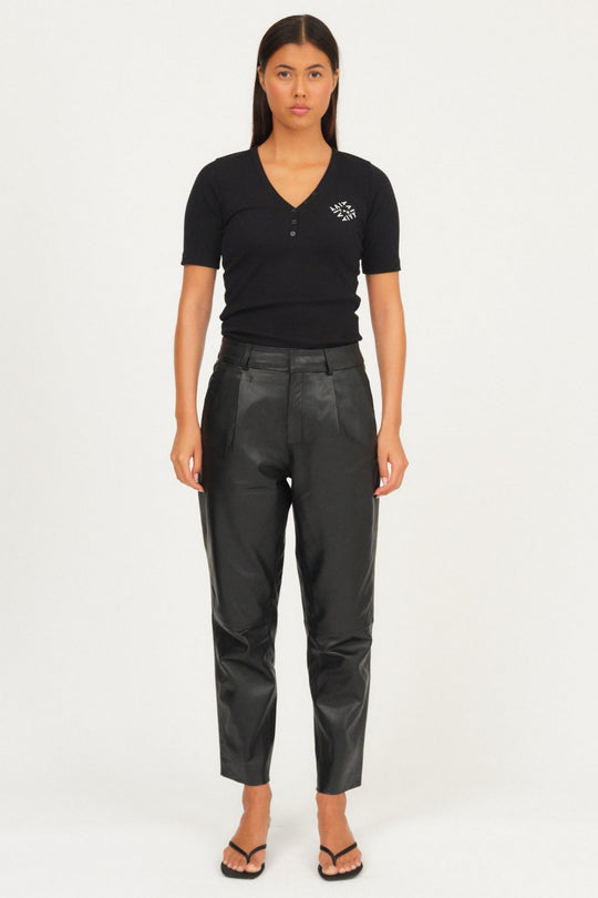 Læderbukser | IVY Copenhagen Ali Kylie Leather Pant, black