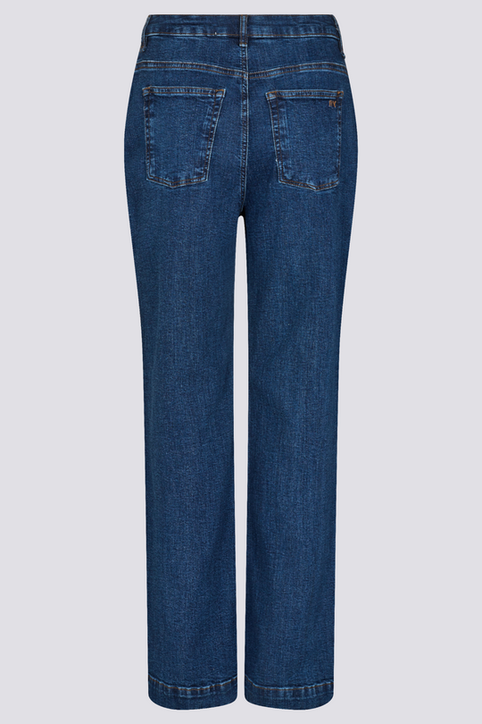 IVY Copenhagen Brooke French Jeans – middark wash, løs pasform, høj talje & lige, brede ben for et moderne denim-look.