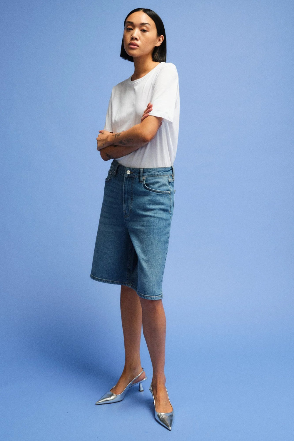 IVY Copenhagen | Shorts | Brooke, wash Cadiz, denim blue