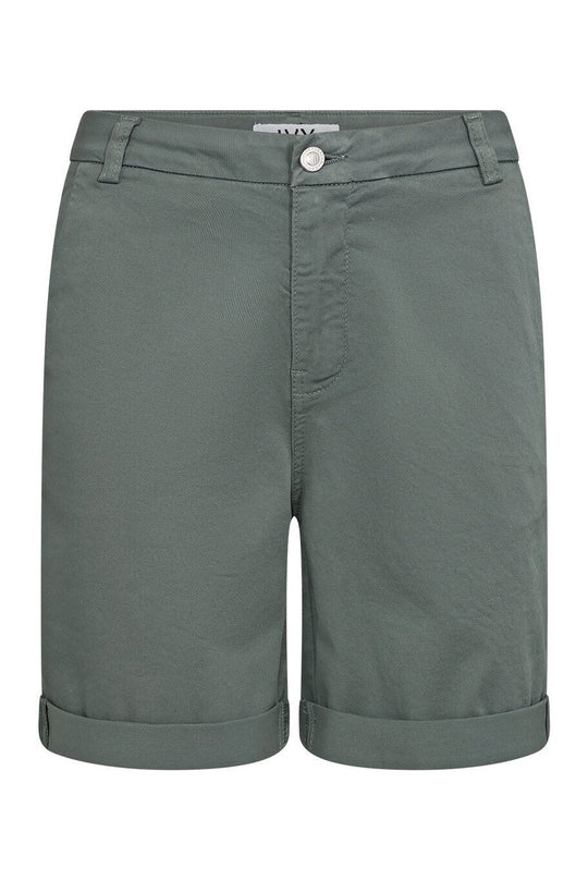 IVY Copenhagen | Shorts | Karmey Chino, dusty steel green