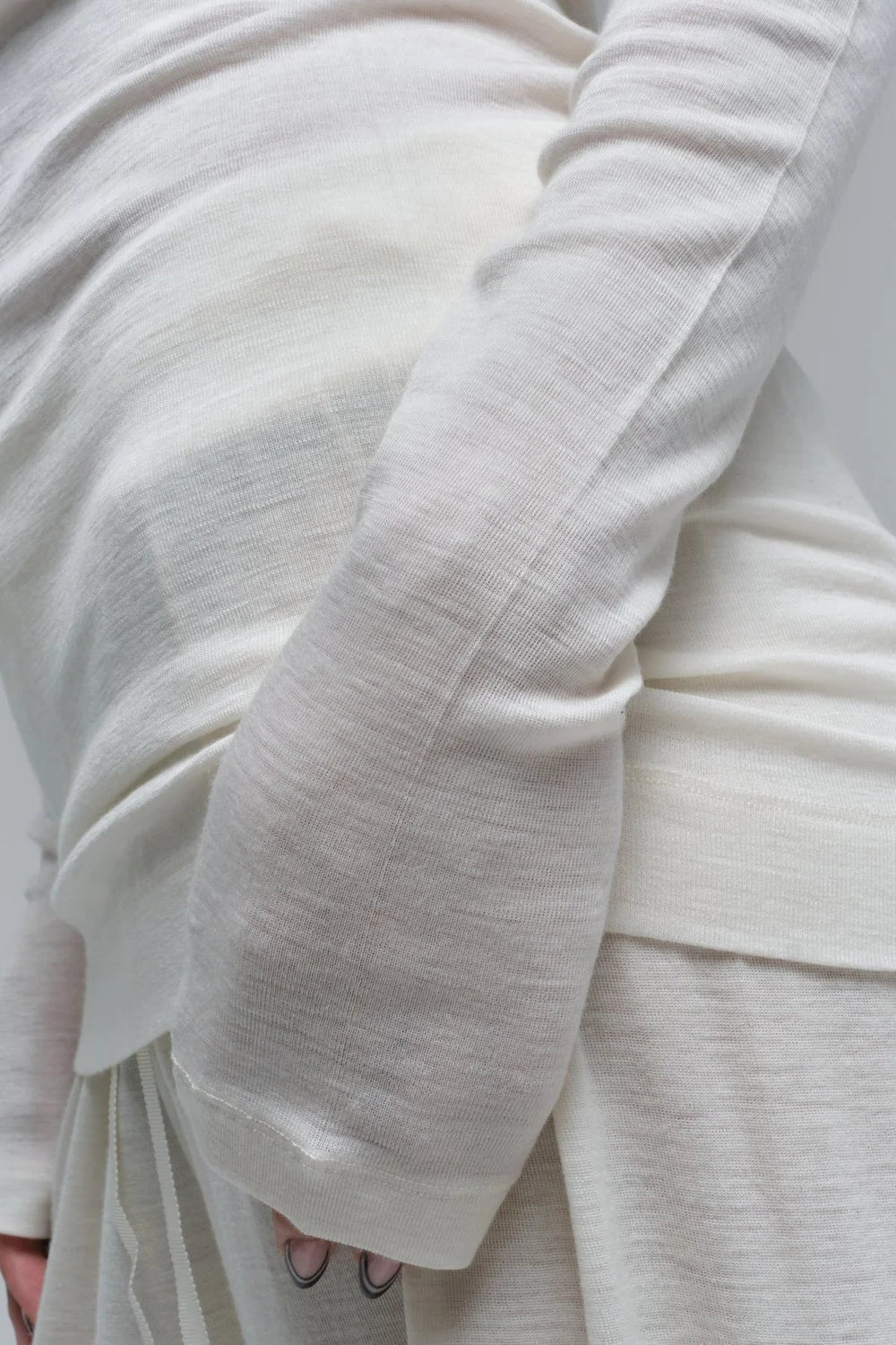 Seamless Basic | Bluse | Jade Wool L/S Blouse, off-white