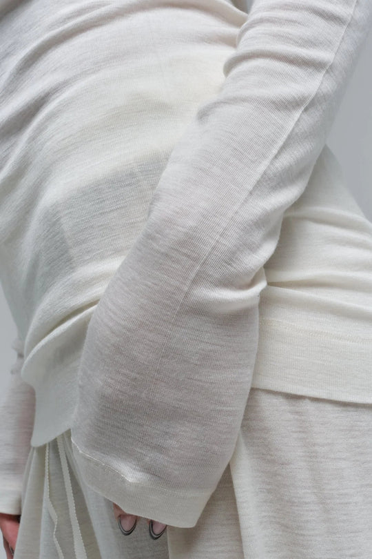 Seamless Basic | Bluse | Jade Wool L/S Blouse, off-white