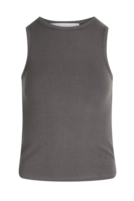 Top | La Rouge Lisa Singlet, warm grey