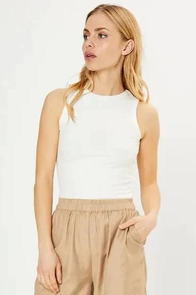 La Rouge Lisa singlet top, white