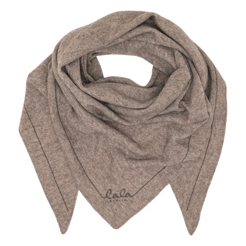Lala Berlin | Tørklæde | Triangle Solid Logo M, stradivari/dark brown melange