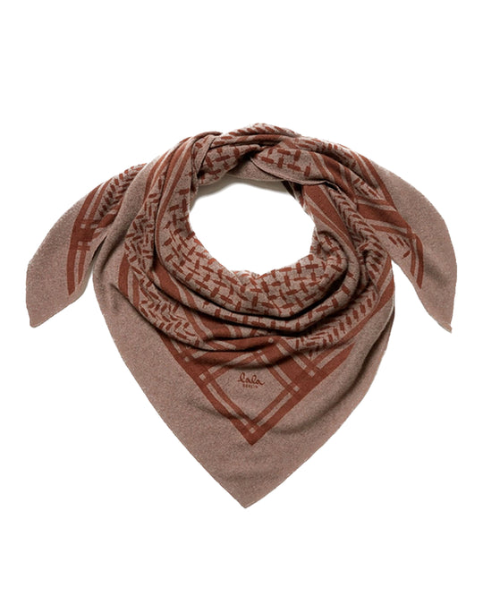 Lala Berlin | Tørklæde | Triangle Trinity Classic M, brown