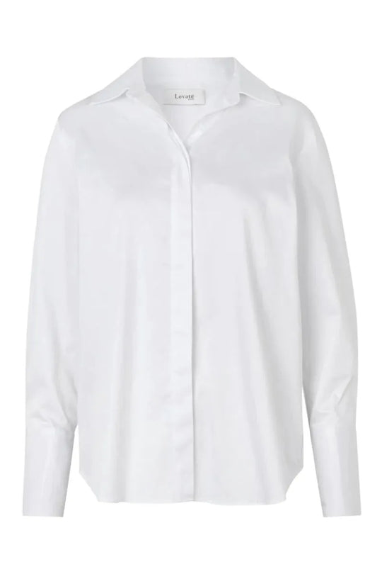Leveté Room | Skjorte | Isla Solid 7, white