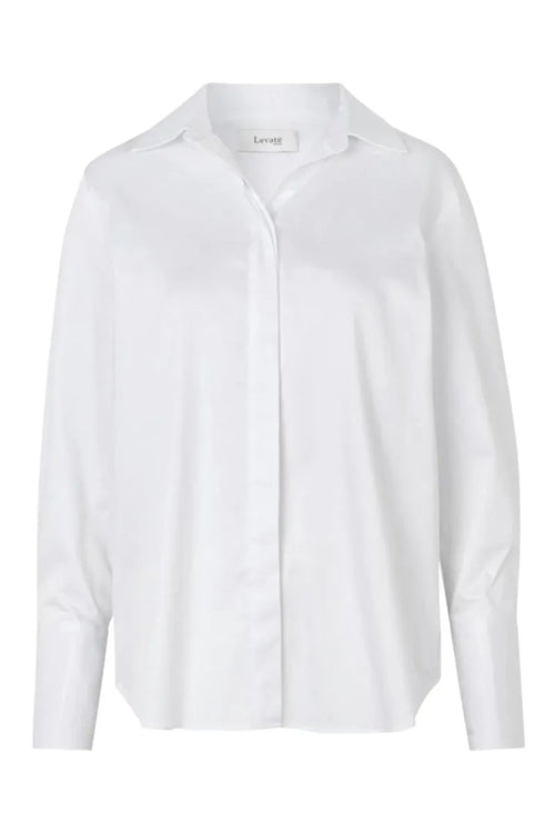 Leveté Room | Skjorte | Isla Solid 7, white