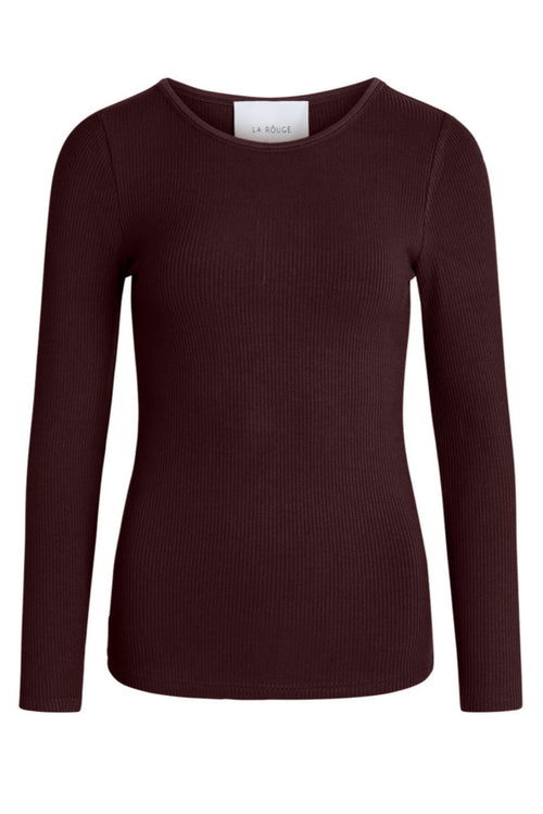 La Rouge | Langærmet T-shirt | Lisa L/S, aubergine