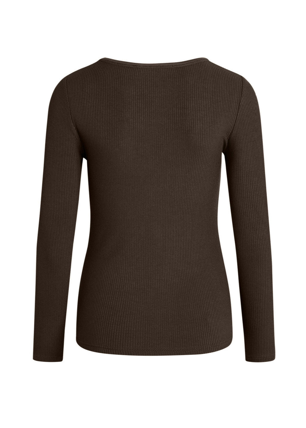 La Rouge Lisa L/S T-shirt – tætsiddende langærmet t-shirt i grey melange, lavet af blød viskose. Perfekt til både afslapning og aktivt brug. Cassandra.dk