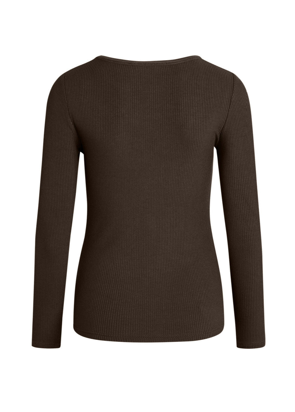 La Rouge Lisa L/S T-shirt – tætsiddende langærmet t-shirt i grey melange, lavet af blød viskose. Perfekt til både afslapning og aktivt brug. Cassandra.dk