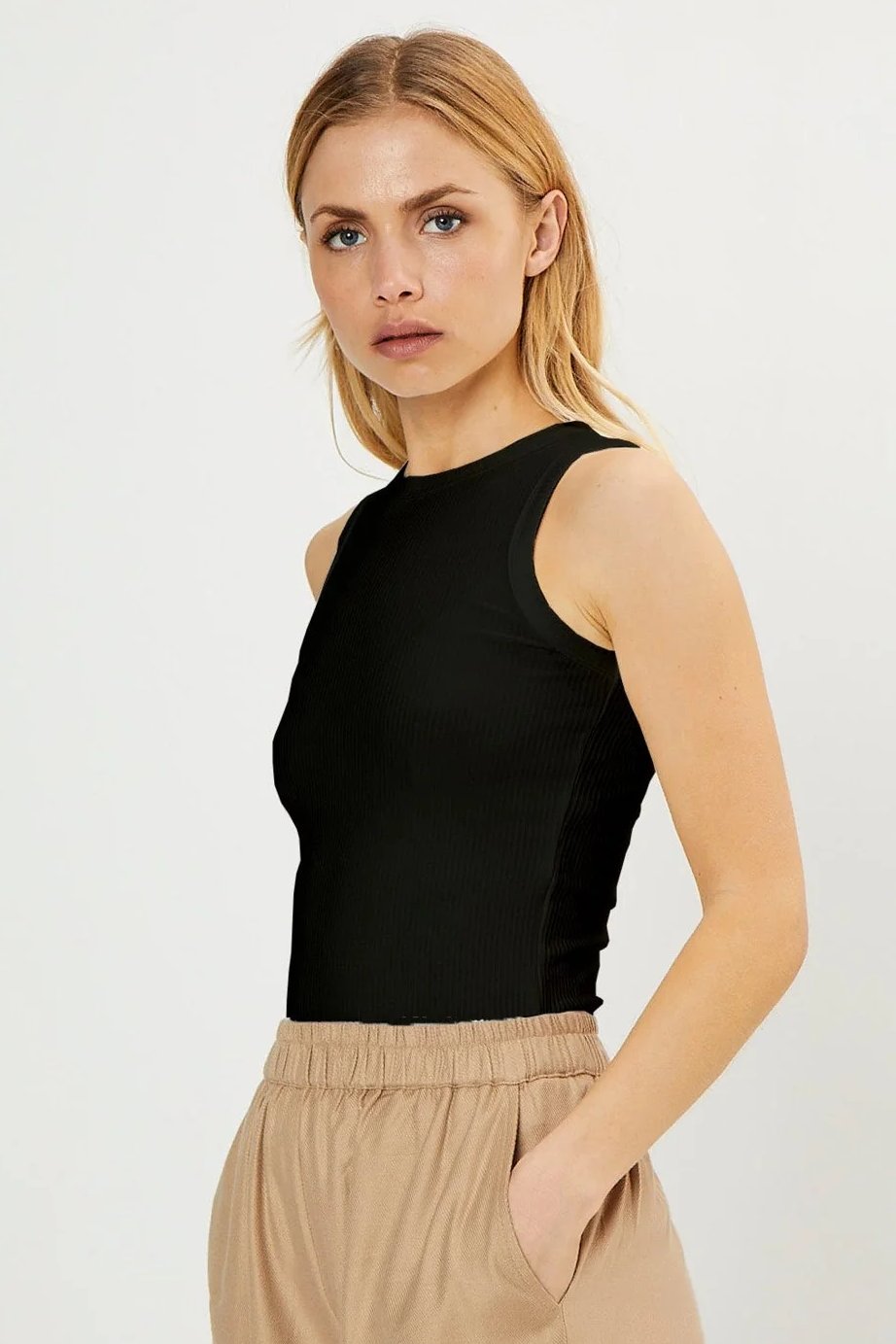 La Rouge Lisa singlet top, sort