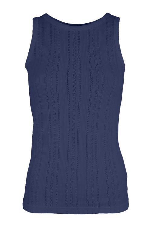 La Rouge | Top | Lotus Singlet, navy