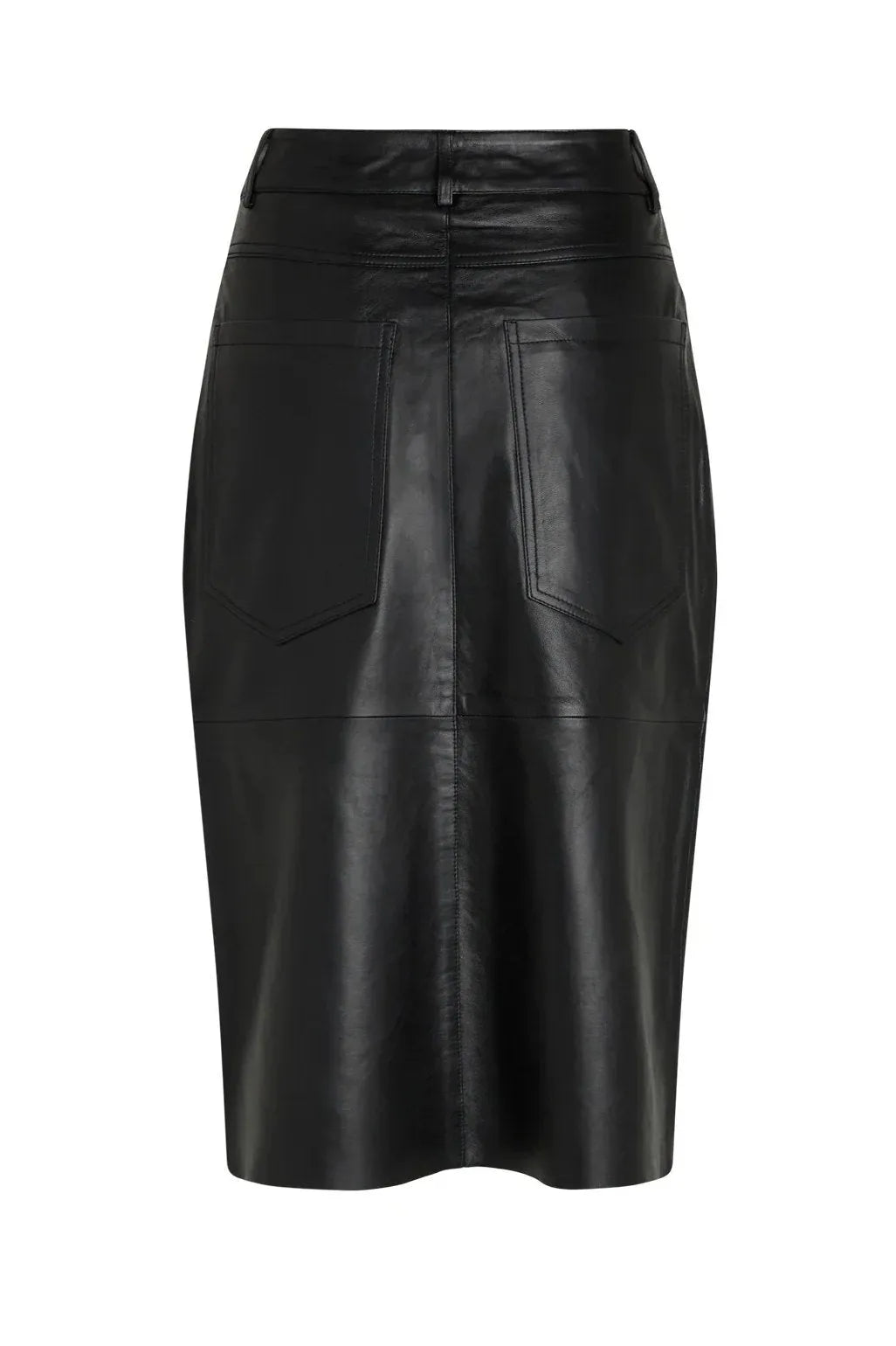 Mads Nørgaard | Lædernederdel | Sanni Skirt, black