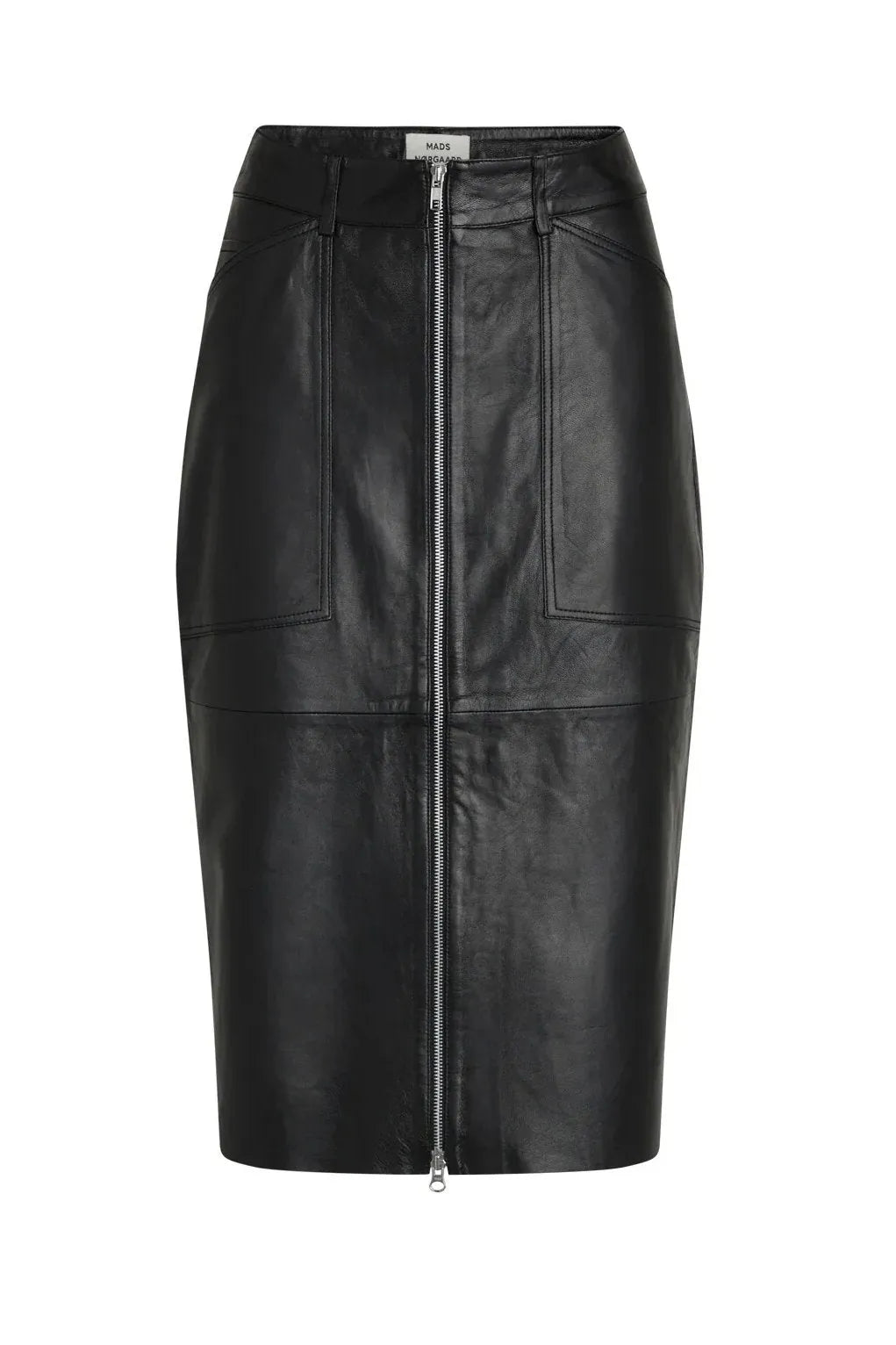Mads Nørgaard | Lædernederdel | Sanni Skirt, black