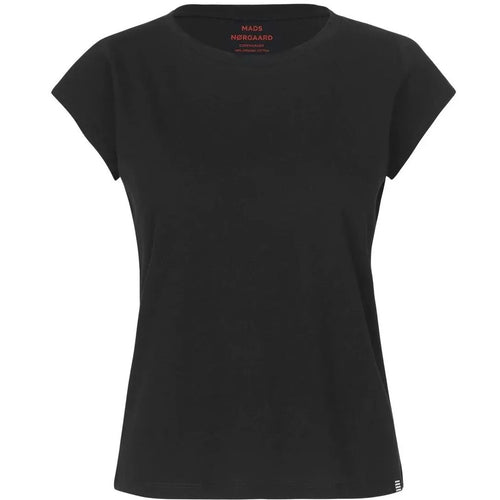 Mads Nørgaard | T-Shirt | Organic Jersey Teasy Tee FAV, Black
