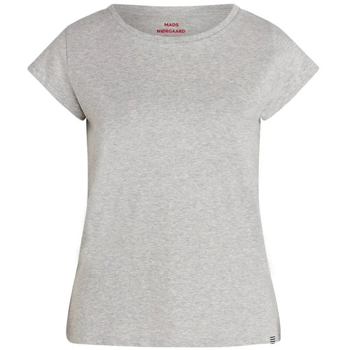 Mads Nørgaard | T-Shirt | Organic Jersey Teasy Tee FAV, Light Grey Melange