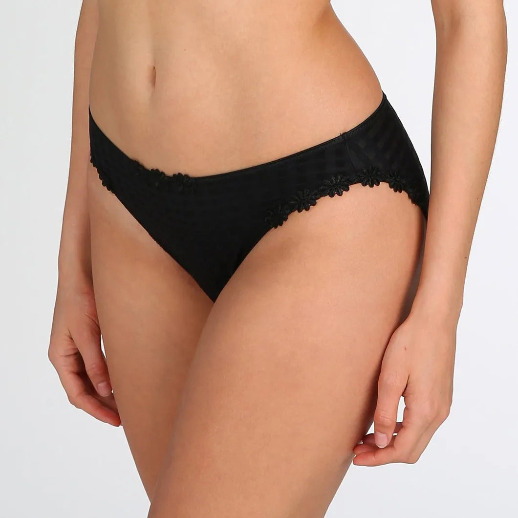 Trusser | Marie Jo Avero Rio Briefs med margueritdetaljer, sort