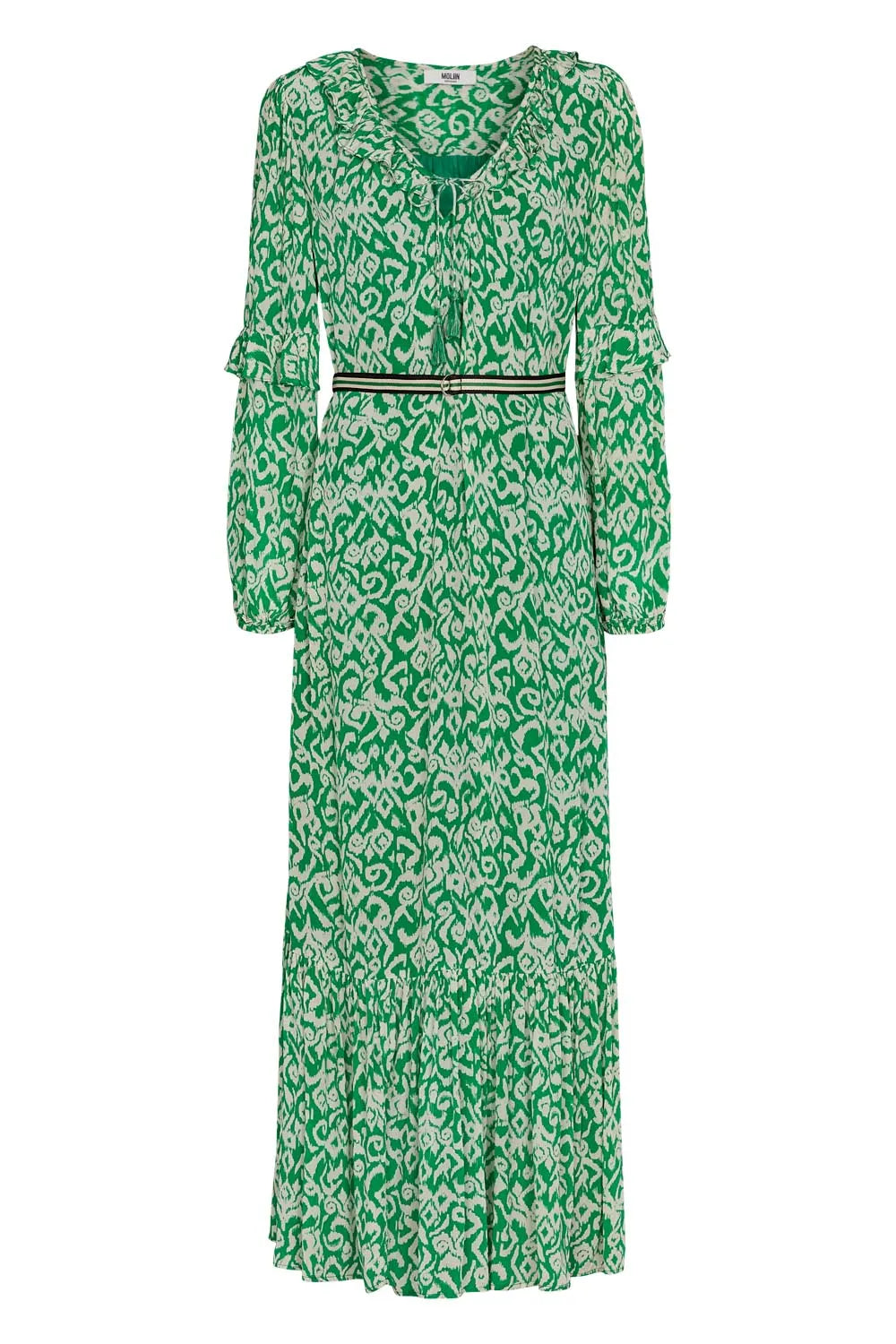Kjole | MOLIIN Vianna, mønstret vibrant green