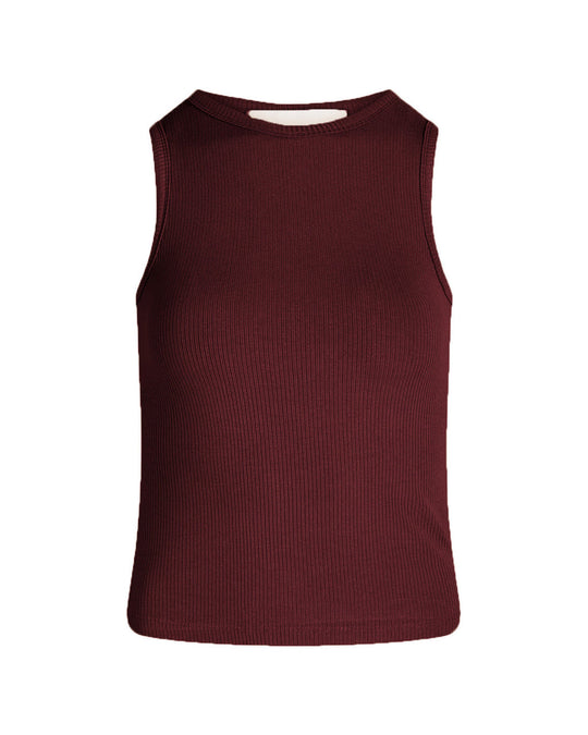 La Rouge | Top | Lisa Singlet, aubergine