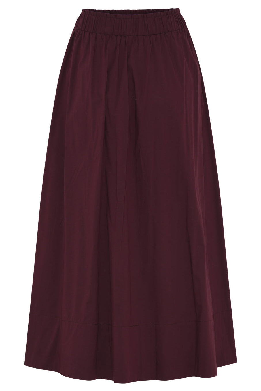 Vilma nederdelen i wine fra La Rouge er den ideelle balance mellem sporty komfort og tidløs elegance.