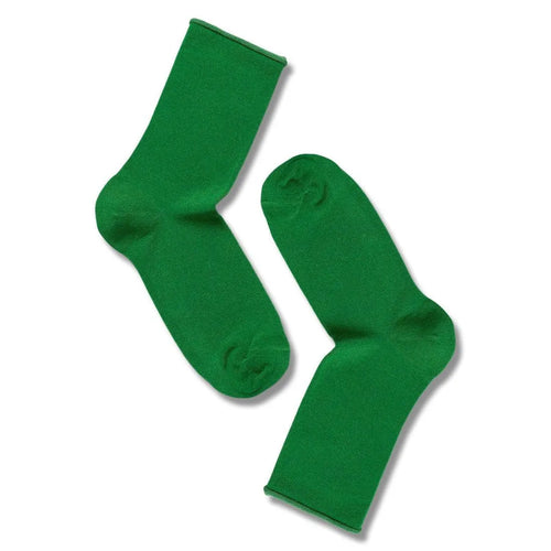 Note by Syversen | Strømper | Bamboo Roll Top, grøn