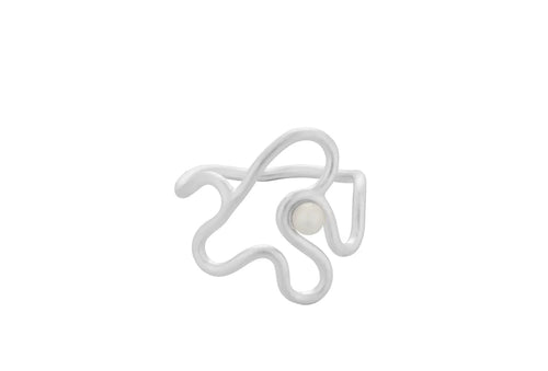 Pernille Corydon | Bay Pearl ring, sølv