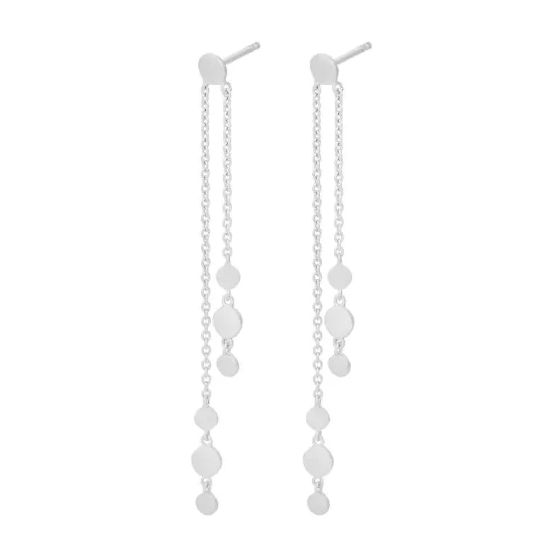 Øreringe | Pernille Corydon Flow earchains, sølv