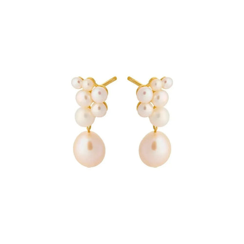 Pernille Corydon | Ørestikkere | Ocean Treasure earsticks, forgyldt sølv