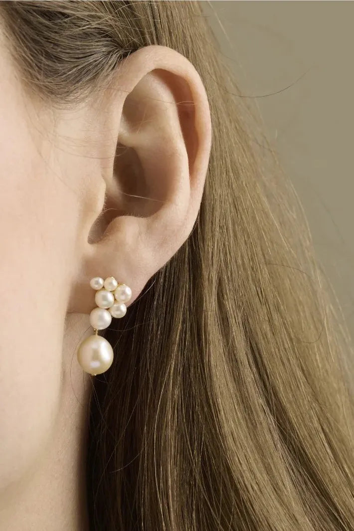 Øreringe | Pernille Corydon Ocean Treasure earsticks, forgyldt