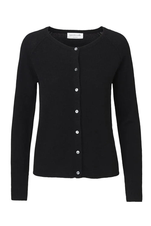 Rosemunde | Cardigan | Blød cashmere og uld, black