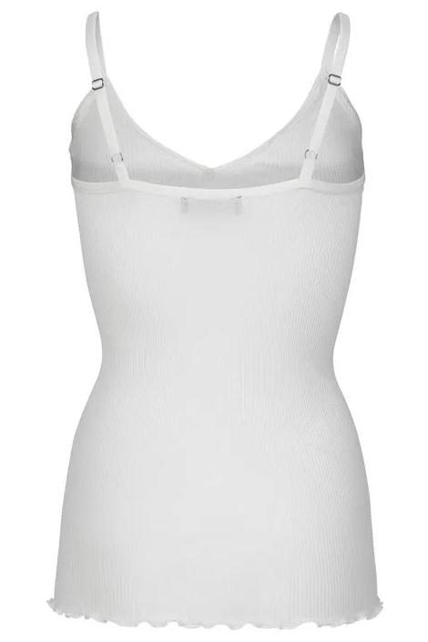 Rosemunde | Silketop | Top med v-udskæring, 5166 new white