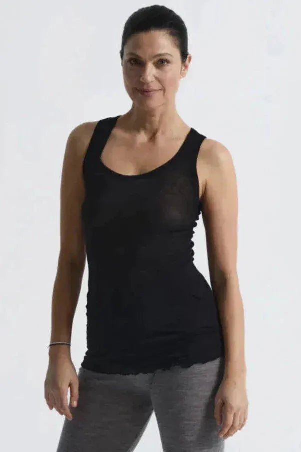 Tanktop | SEAMLESS BASIC Bella Cotton, sort