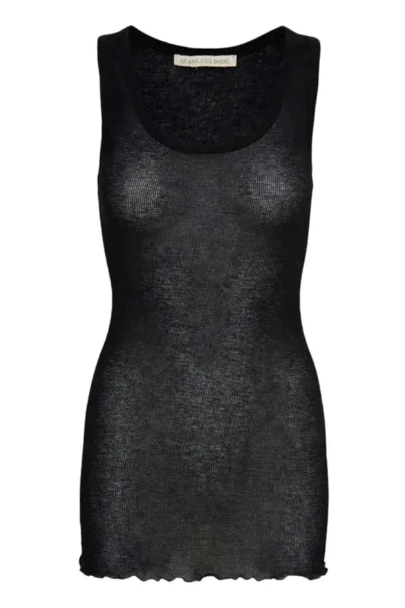 Tanktop | SEAMLESS BASIC Bella Cotton, sort