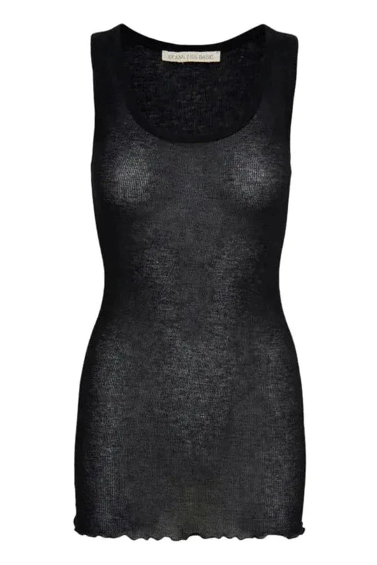Tanktop | SEAMLESS BASIC Bella Cotton, sort