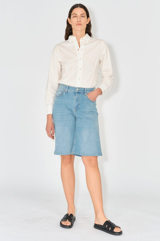 Tomorrow | Shorts | Kersee wash Bleached Prato, denim blue
