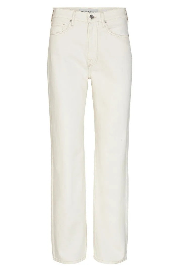 Jeans | Tomorrow Brown Straight Jeans, ecru