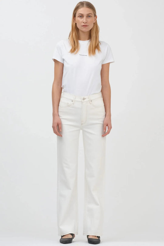 Jeans | Tomorrow Brown Straight Jeans, ecru