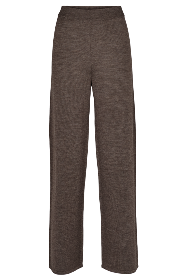 Vera Wide Pants i Merinould - Komfortable og Letvægtige Bukser fra Basic Apparel