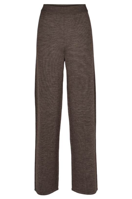 Vera Wide Pants i Merinould - Komfortable og Letvægtige Bukser fra Basic Apparel