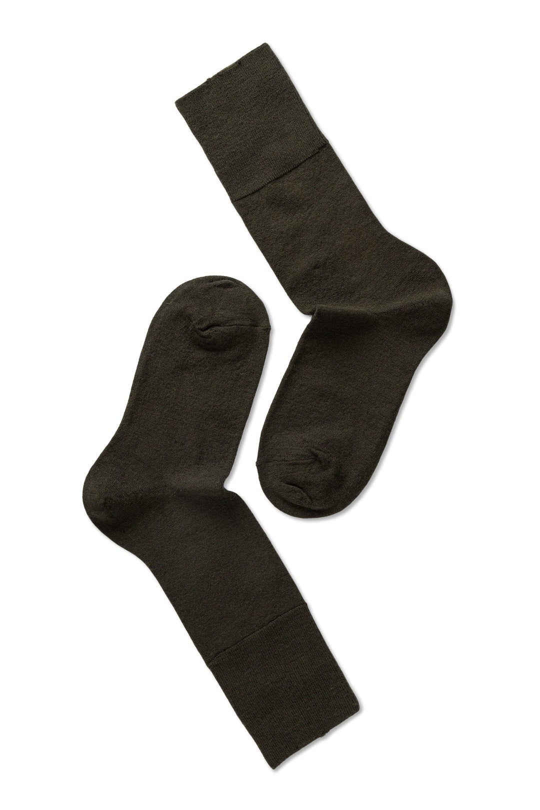 Uldstrømper | Note by Syversen Fine wool comfort top, olive