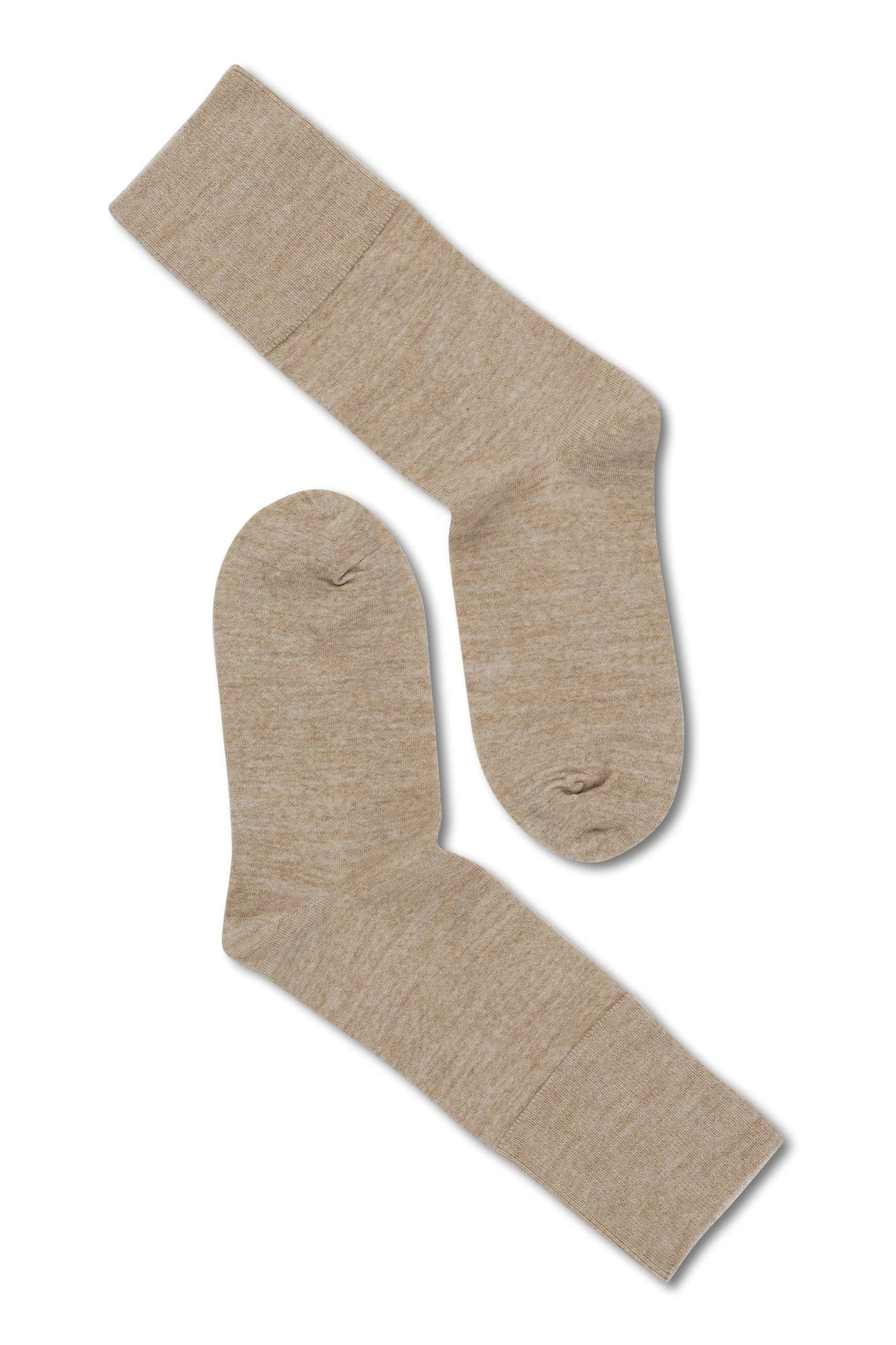 Uldstrømper | Note by Syversen Fine wool comfort top, sand