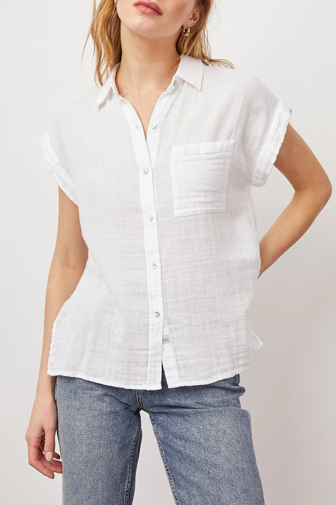 Rails | Skjorte lavet af 100% økologisk bomuld | Whitney shirt, white