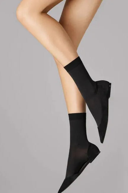 Wolford | Nylonstrømper | Cotton strømper, black