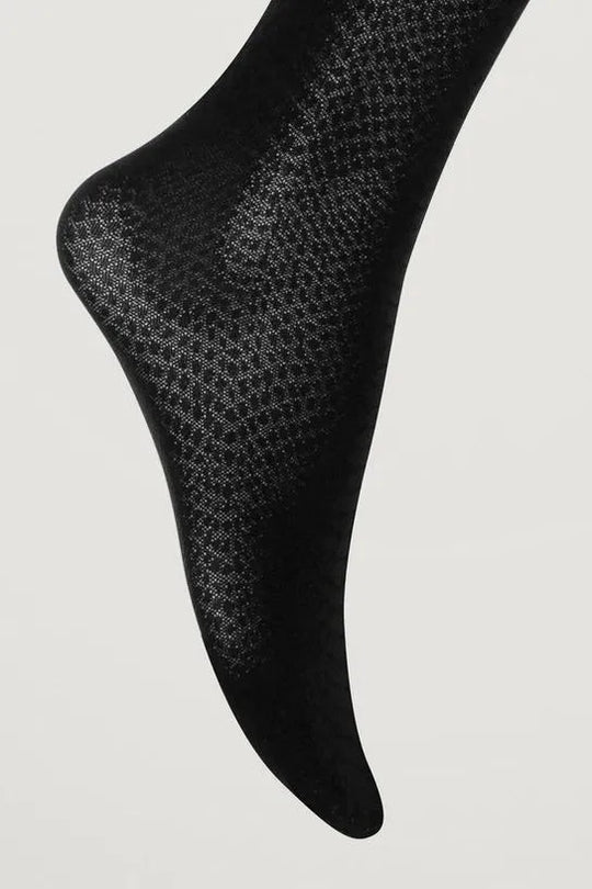 Wolford | Strømpebukser | Croco Jacquard, sort
