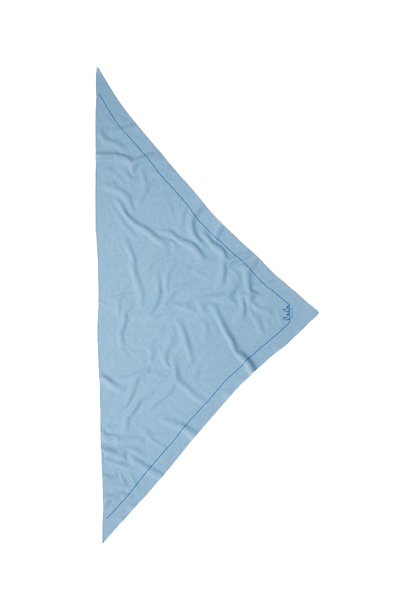 Lala Berlin | Tørklæde | Triangle Solid M cashmere, atlantic