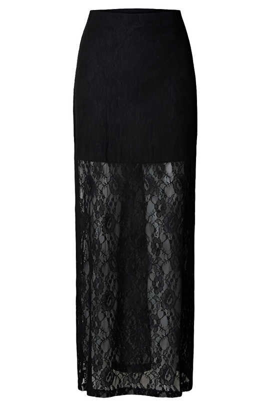 Selected Femme | Nederdel | Blonde maxinederdel, black