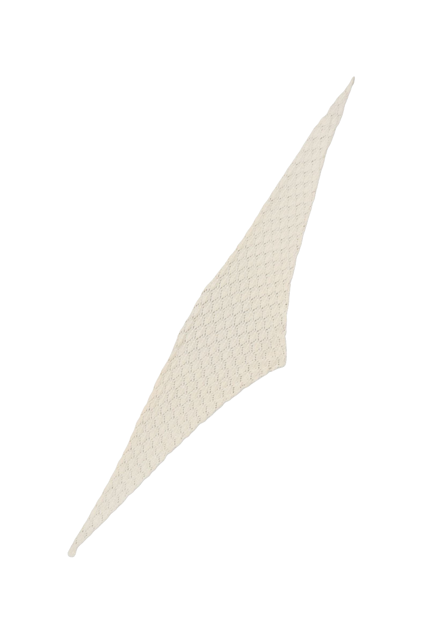 Becksöndergaard Woona Opalia Scarf – Elegant Uldtørklæde i Birch White